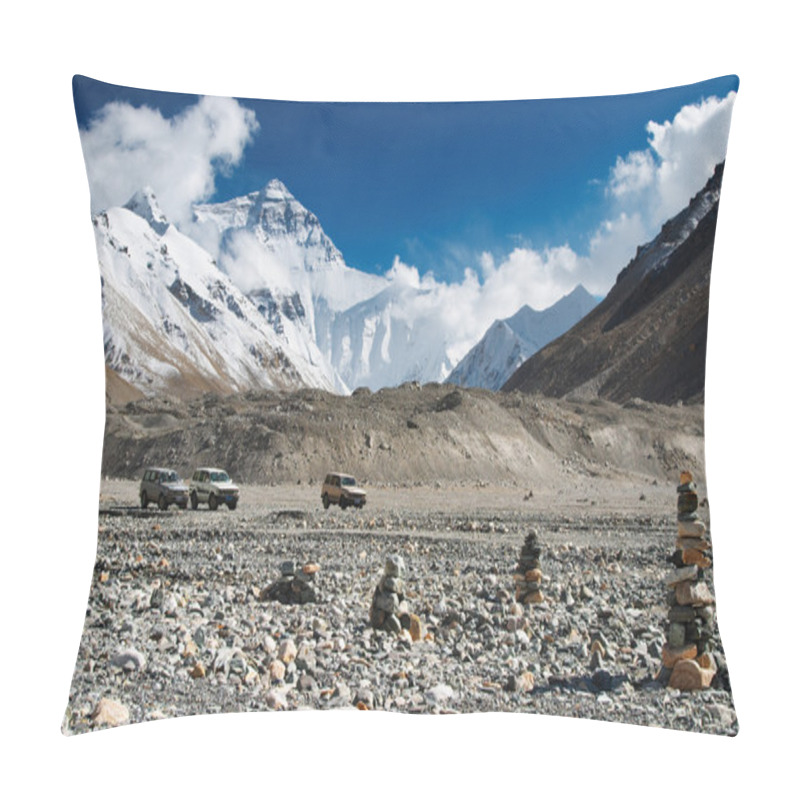 Personality  Mount Everest, Base Camp Pillow Covers