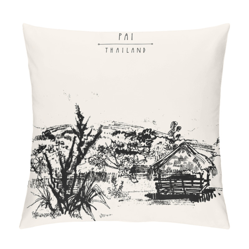 Personality  Pai Valley In Northern Thailand Pillow Covers