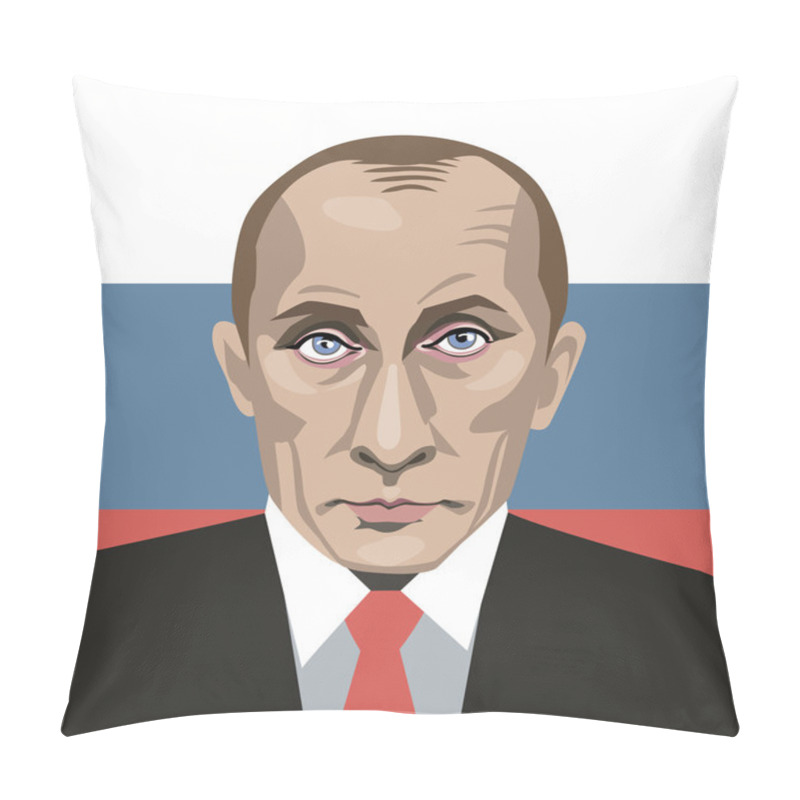 Personality  Vector Portrait Of President Vladimir Putin Pillow Covers