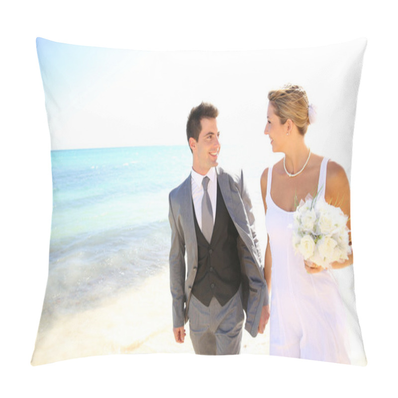 Personality  Just Married Couple Pillow Covers