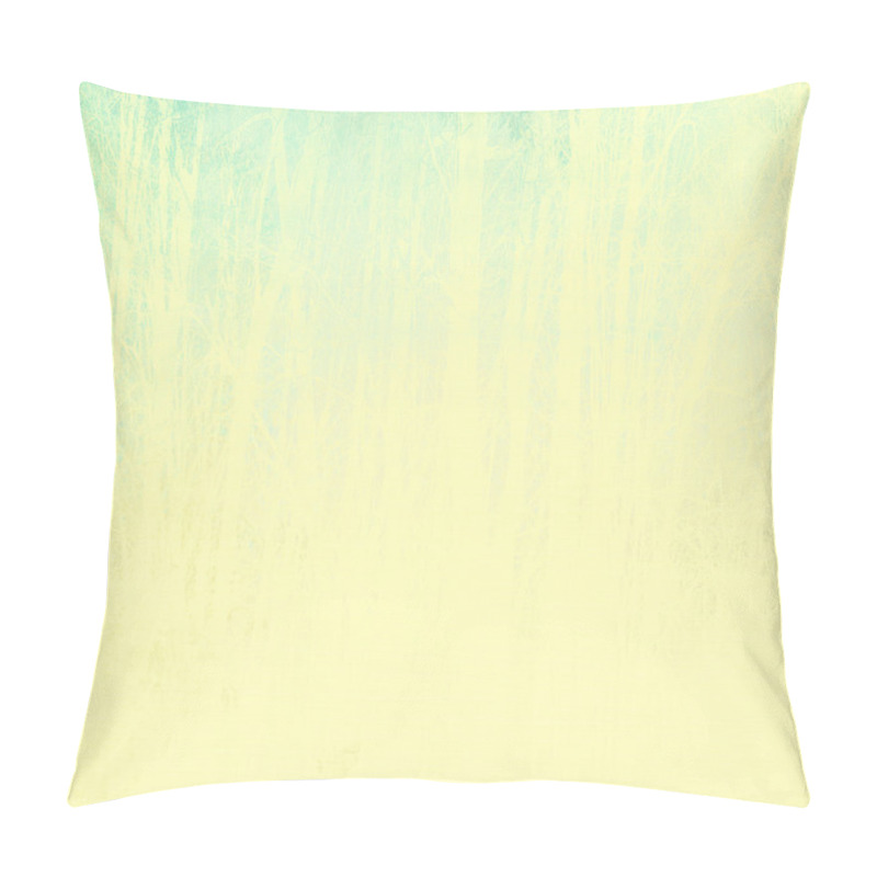 Personality  Faded Blue Sky And Beige Faint Tree Design Background Pillow Covers