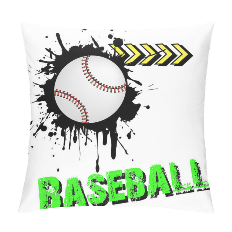 Personality  Background Abstract Baseball Ball From Blots Pillow Covers