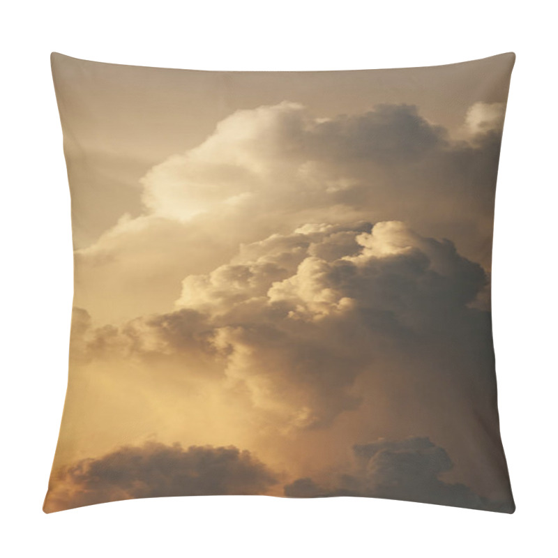 Personality  Dramatic Cloudscape At Sunset  Pillow Covers