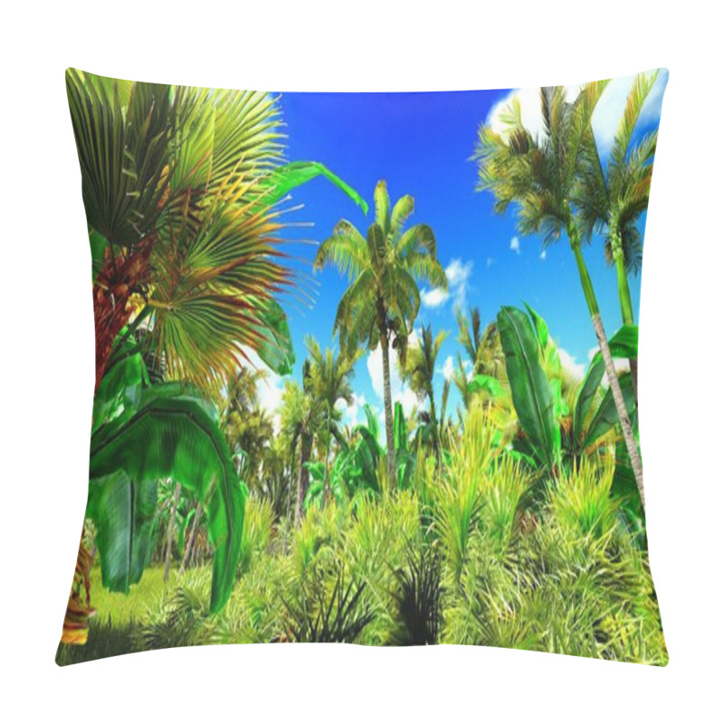 Personality  Tropical Jungle 3d Illustration Pillow Covers