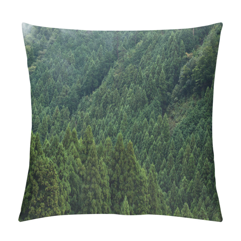 Personality  Top View Of Green Forest   Pillow Covers