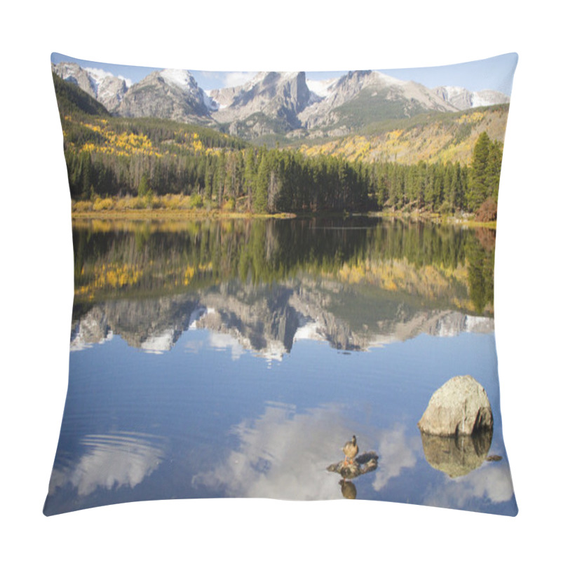 Personality  Sprague Lake At Rocky Mountain National Park Pillow Covers