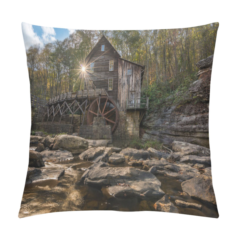 Personality  Babcock Grist Mill In West Virginia Pillow Covers