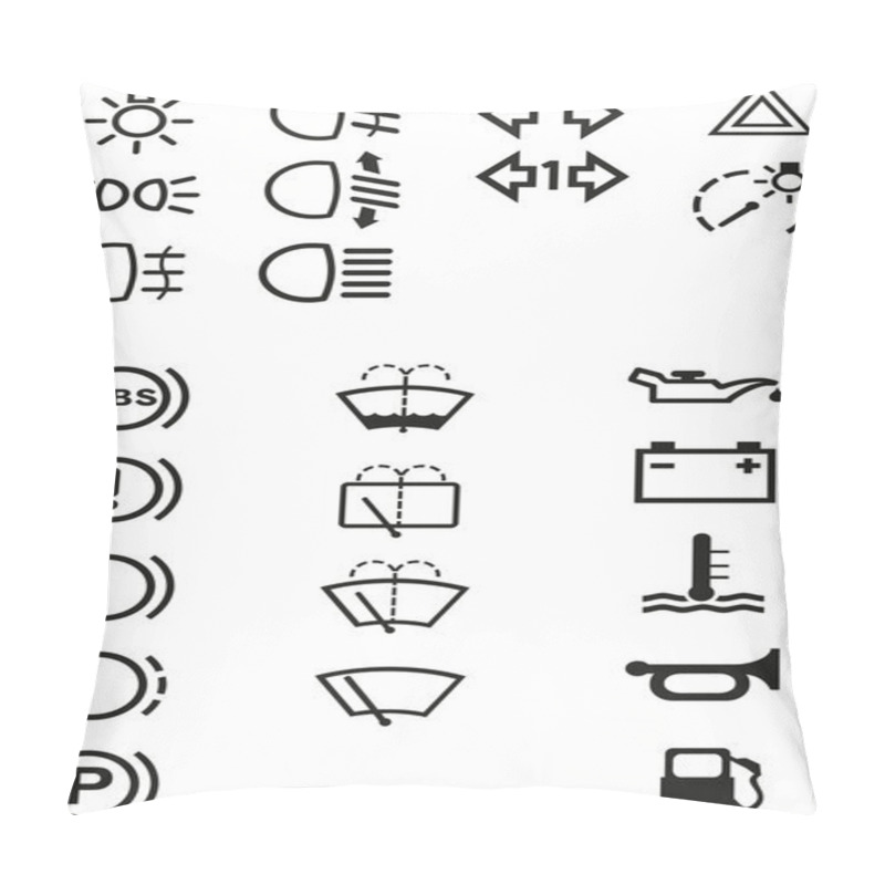 Personality  Car Dashboard Signs Pillow Covers