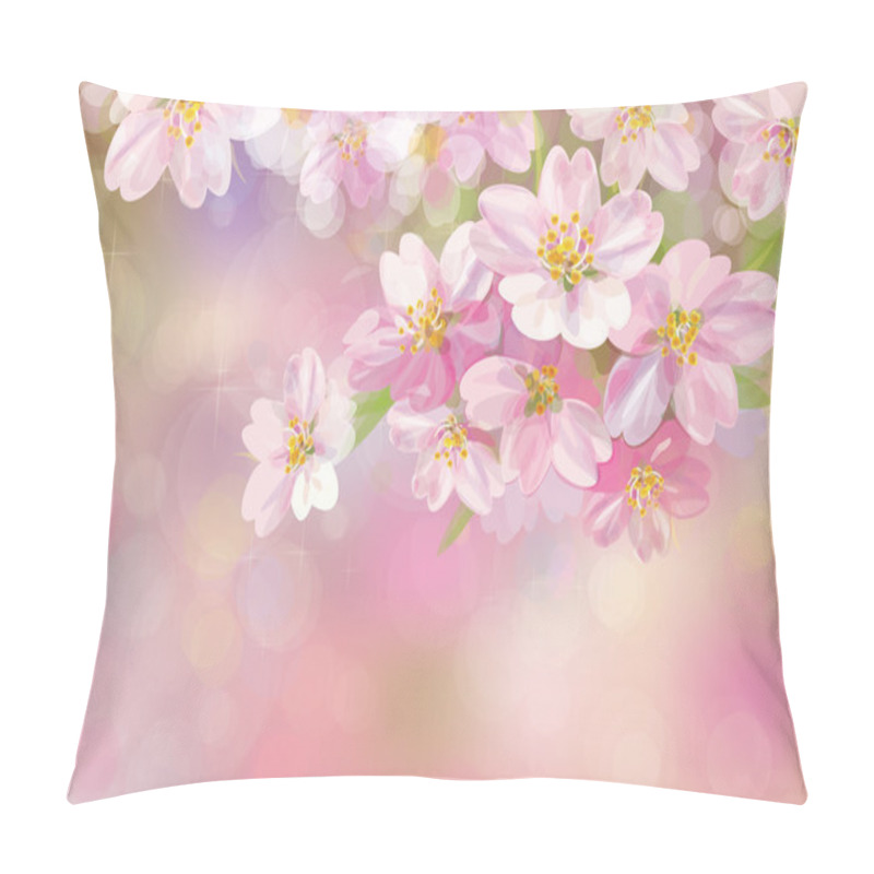 Personality  Blossoming Sakura Tree Pillow Covers