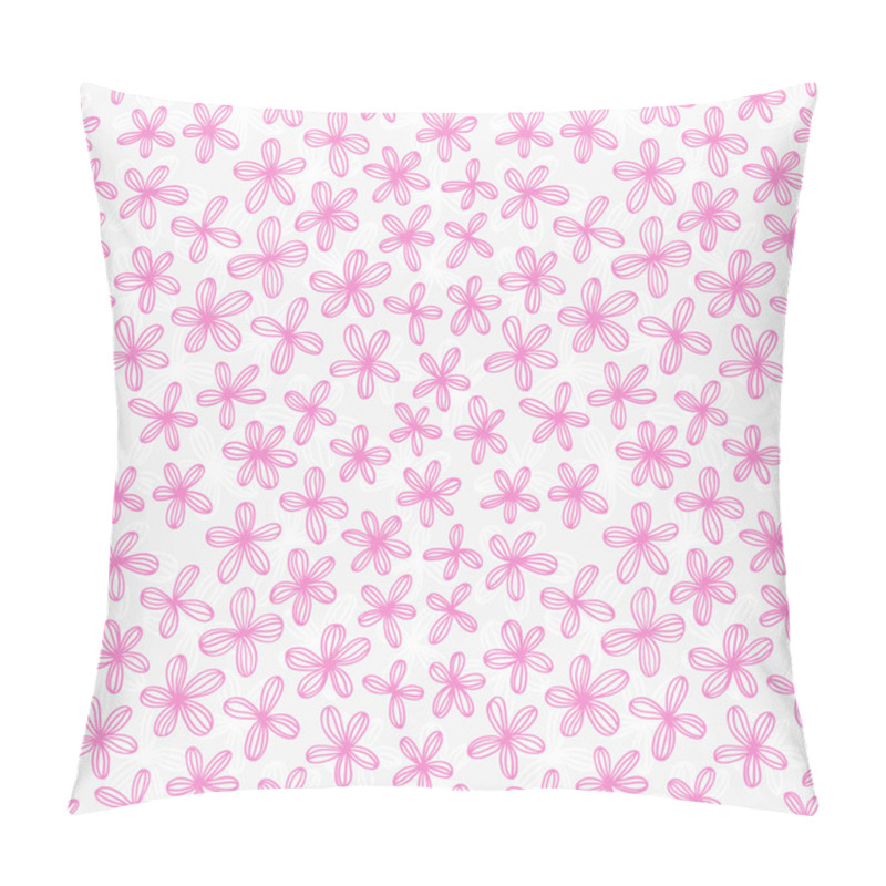 Personality  Seamless Floral Pattern In Doodle Style Pillow Covers