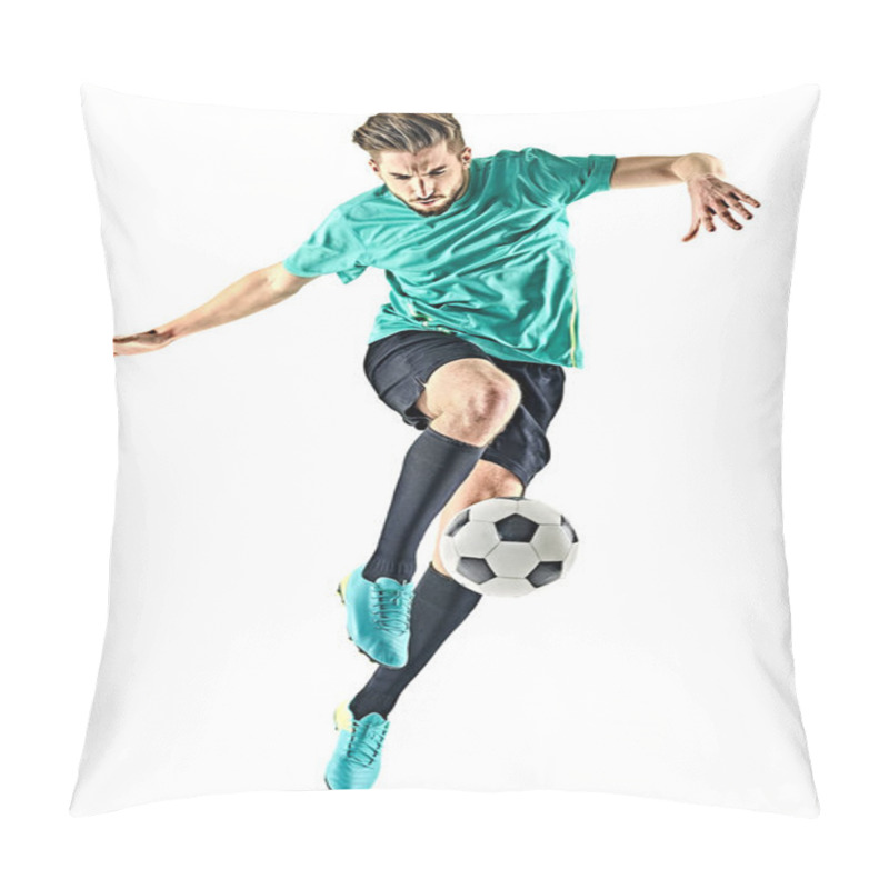 Personality  Soccer Player Man Isolated Pillow Covers