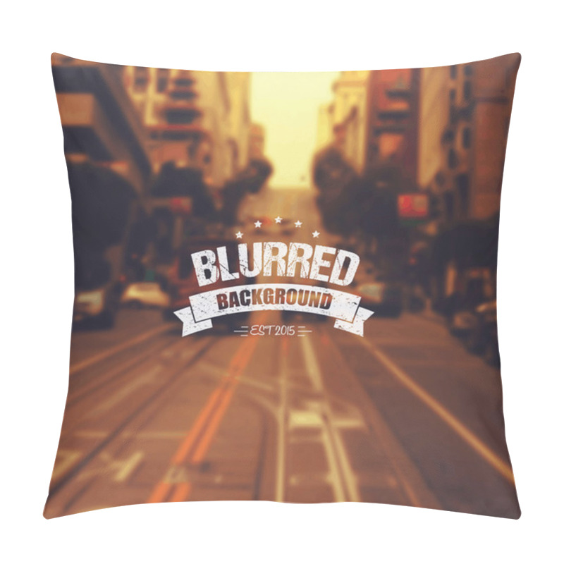 Personality  Urban Landscape- Blurry Background Pillow Covers