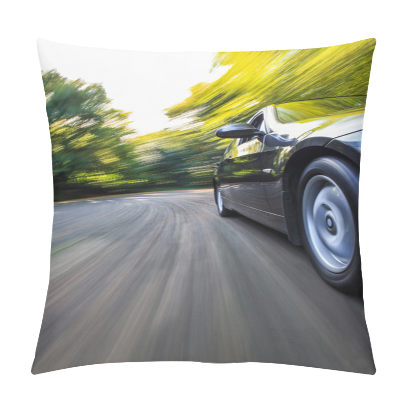 Personality  Front Side View Of Black Car Pillow Covers