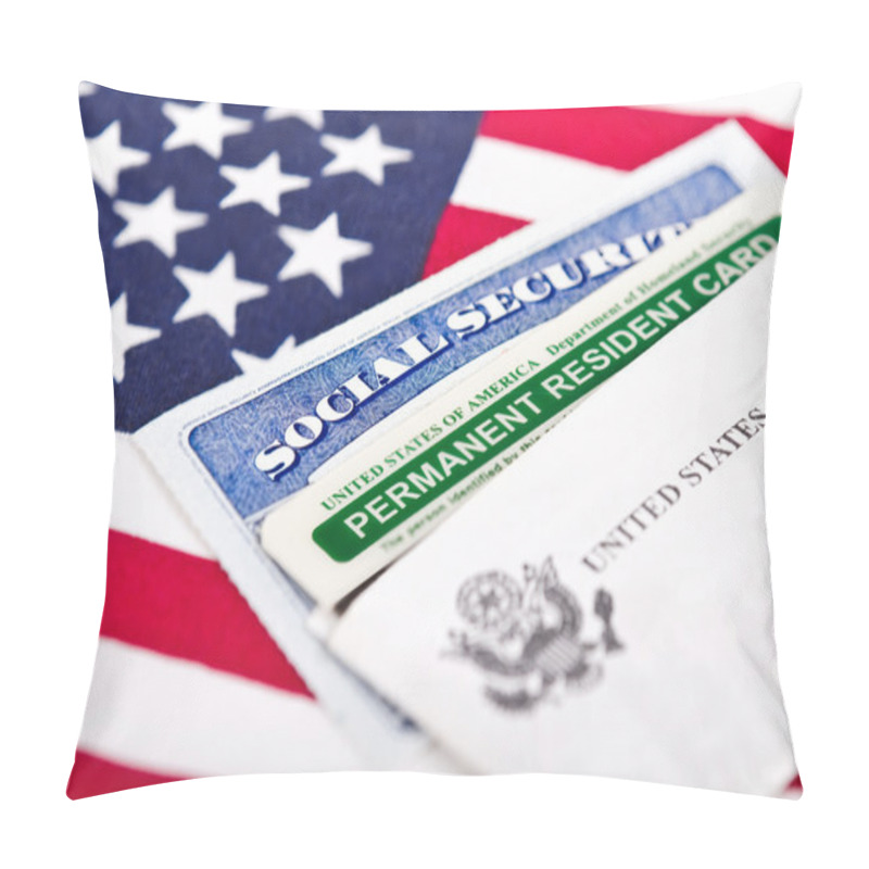 Personality  Social Security And Permanent Resident Card Pillow Covers