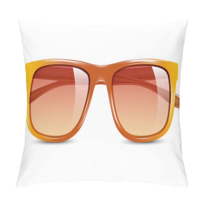 Personality  Realistic Vector Illustration Of Sunglasses Pillow Covers