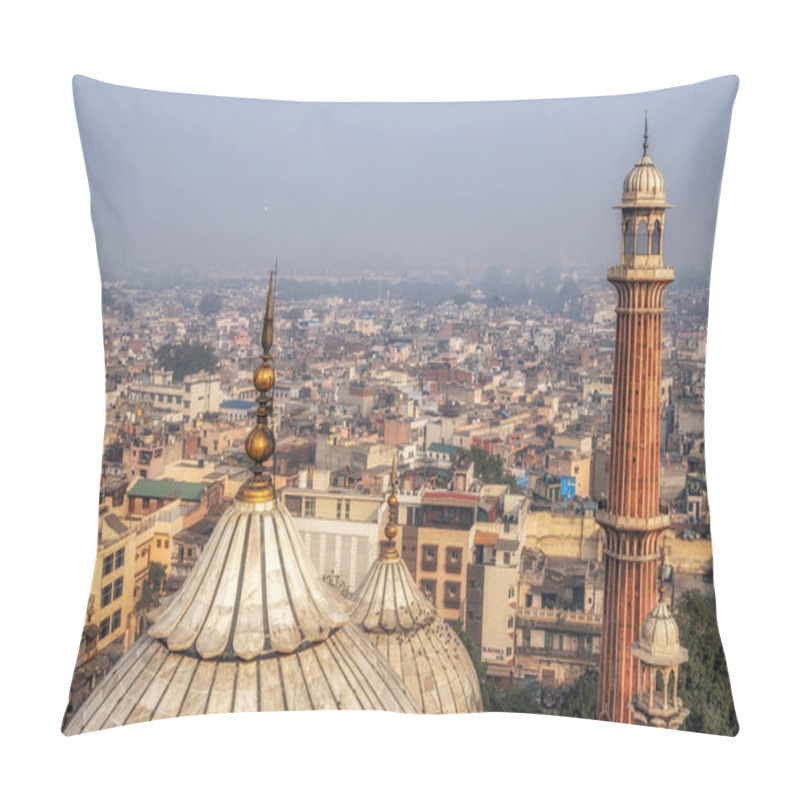 Personality  View Of Jama Masjid And New Delhi    Pillow Covers