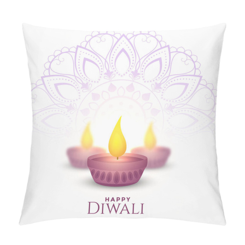 Personality  Happy Diwali Festival Card Celebration Background Design Pillow Covers