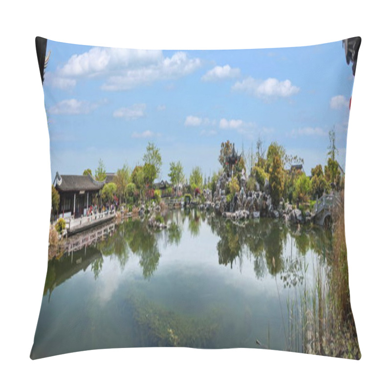 Personality  Suzhou Luzhi Ancient Town Jiangnan Cultural Park Pillow Covers