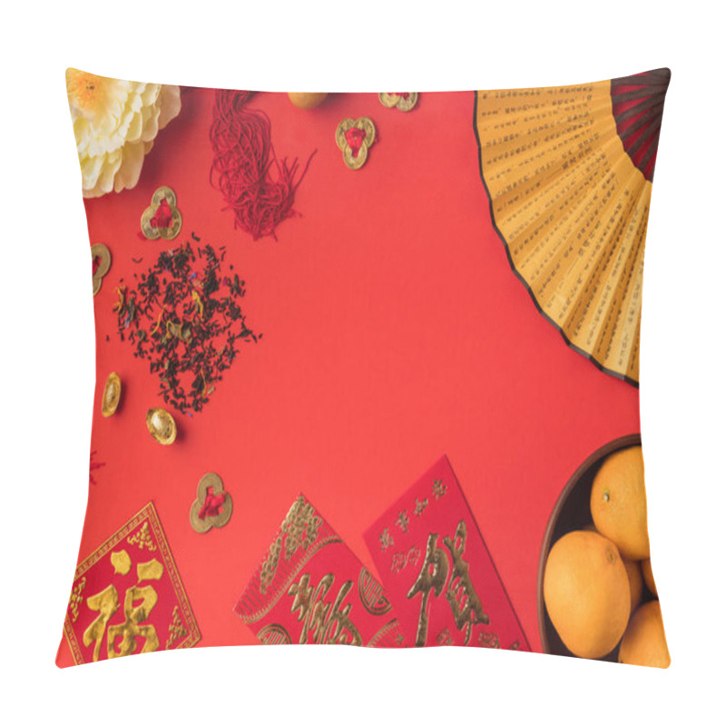 Personality  Chinese Decorations And Tangerines Pillow Covers