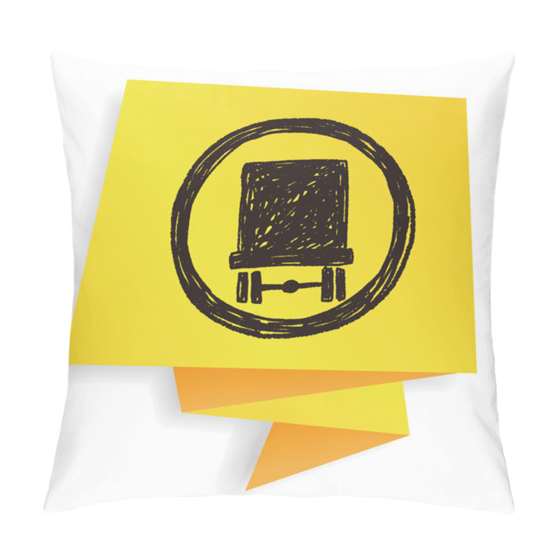 Personality  Traffic Sign Doodle Vector Illustration Pillow Covers