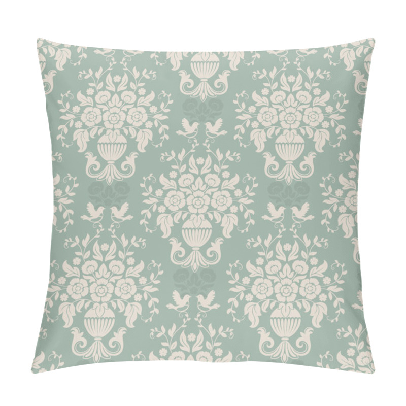 Personality  Blue Baroque Bright Pattern Pillow Covers