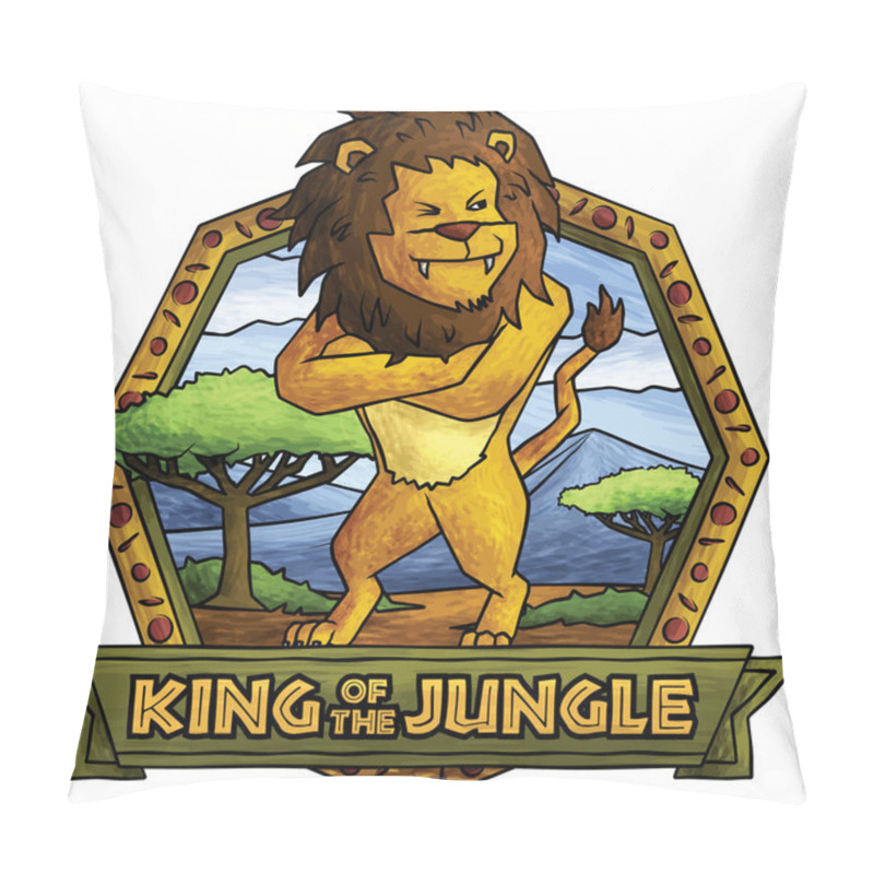 Personality  The Lion - King Of The Jungle. Pillow Covers