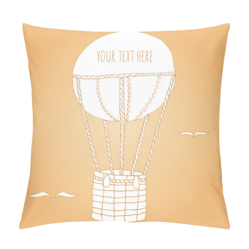 Personality  Air Ballon Hand Drawn Pillow Covers