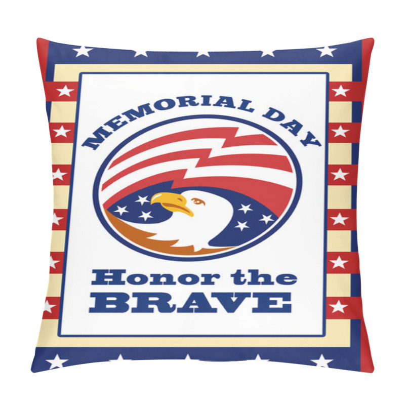 Personality  American Eagle Memorial Day Poster Greeting Card Pillow Covers