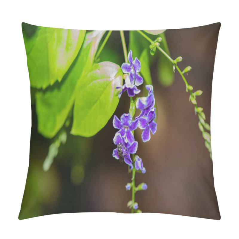 Personality  A Captivating Macro Shot Of Vibrant Purple Flower Petals, Showcasing Their Intricate Textures And Rich Hues. Pillow Covers