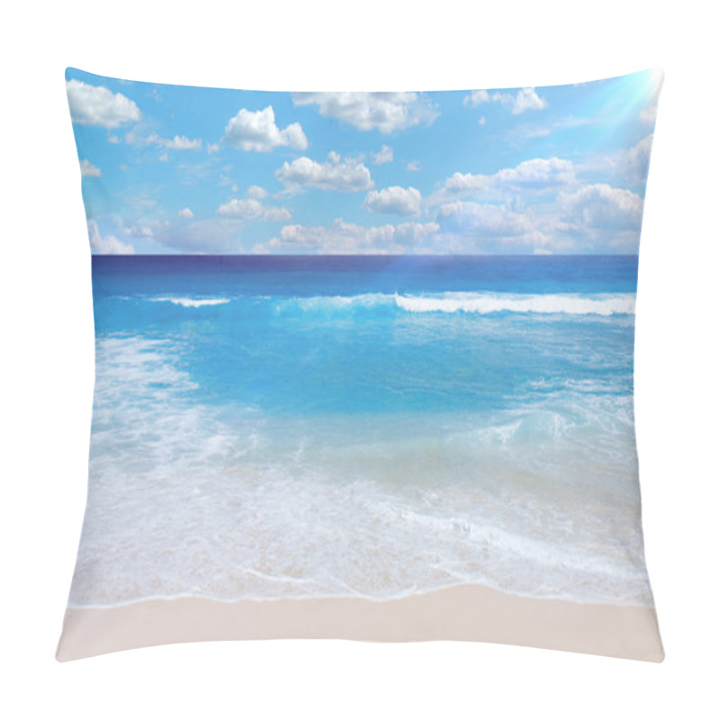 Personality  New Beach Palm  Background Pillow Covers