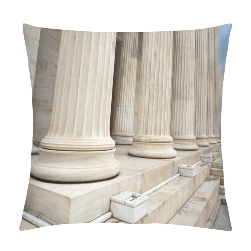 Personality  Pillars Of A Building In Athens Greece Pillow Covers