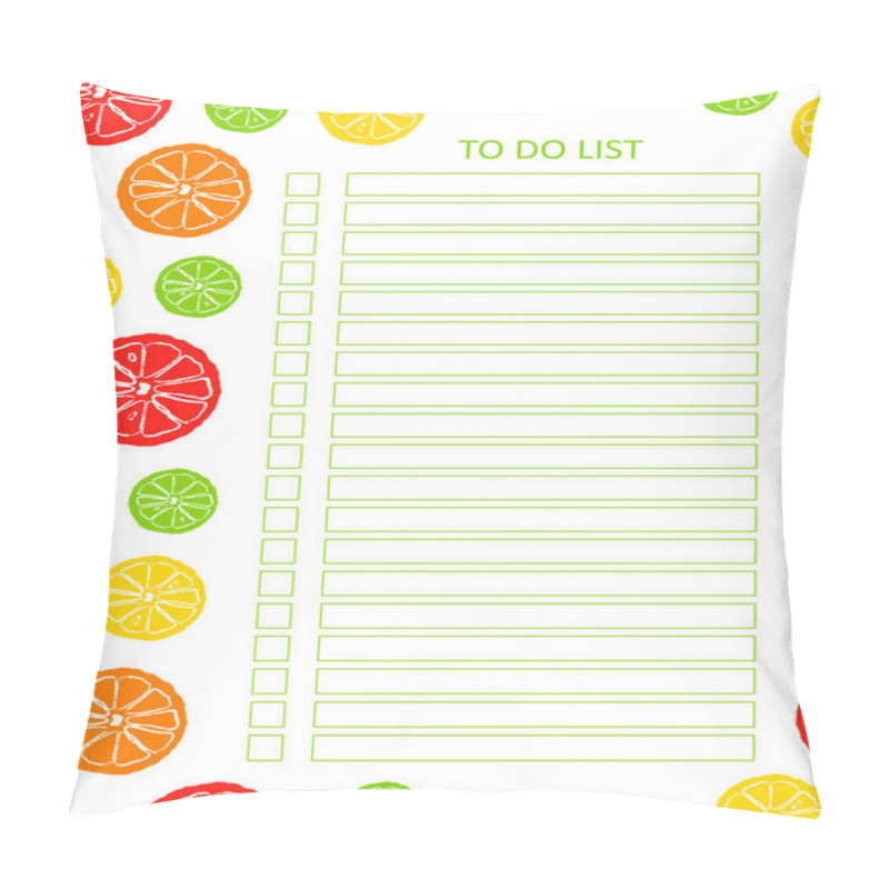 Personality  Printable A4 Cute Business To Do List Pillow Covers