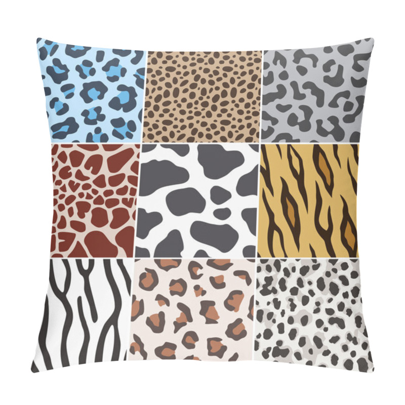 Personality  Seamless Animal Skin Fabric Pattern Texture Pillow Covers