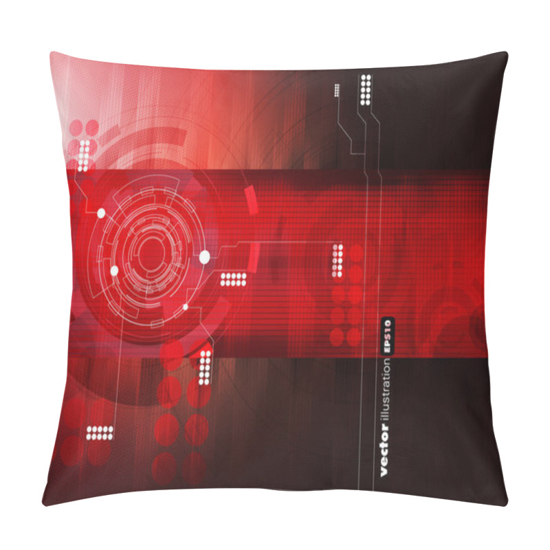 Personality  Futuristic Technical Background Pillow Covers