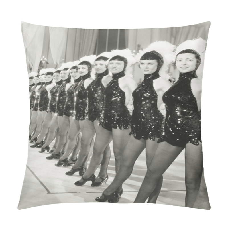 Personality  A Row Of Chorus Girls Pillow Covers