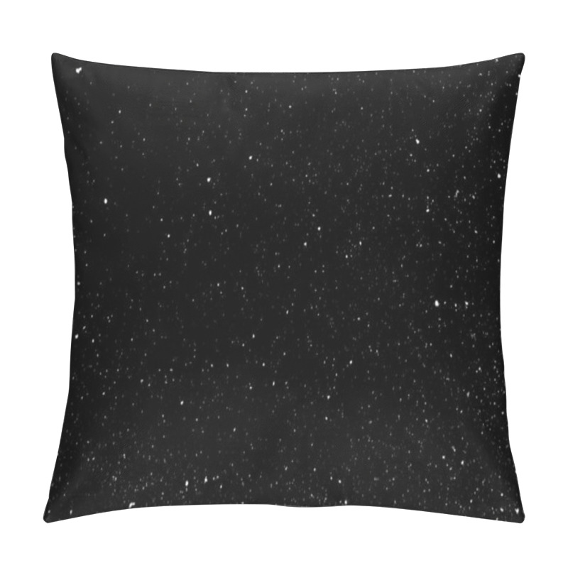 Personality  Chaotic White Bokeh On A Black Background, Light Spots Texture, Abstraction, Falling Snow Pillow Covers