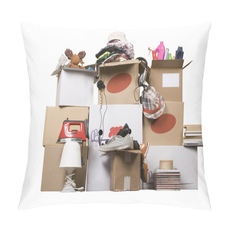 Personality  Transport Cardboard Boxes, Relocation Concept Pillow Covers