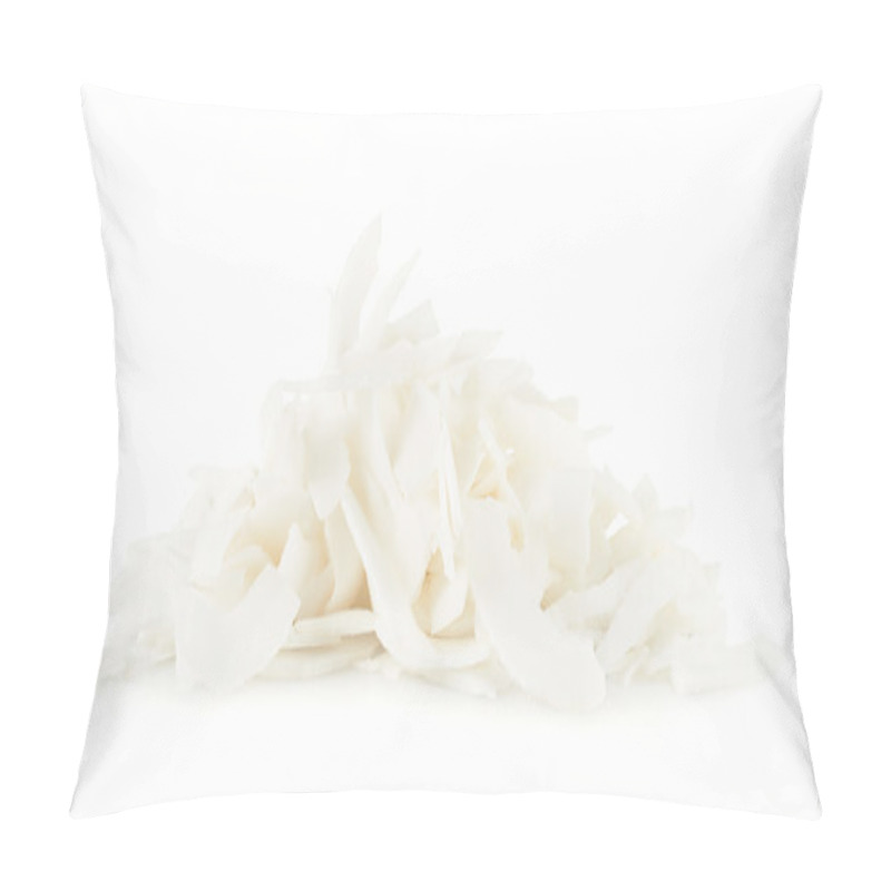 Personality  Pile Of Coconut's Chips Isolated Pillow Covers