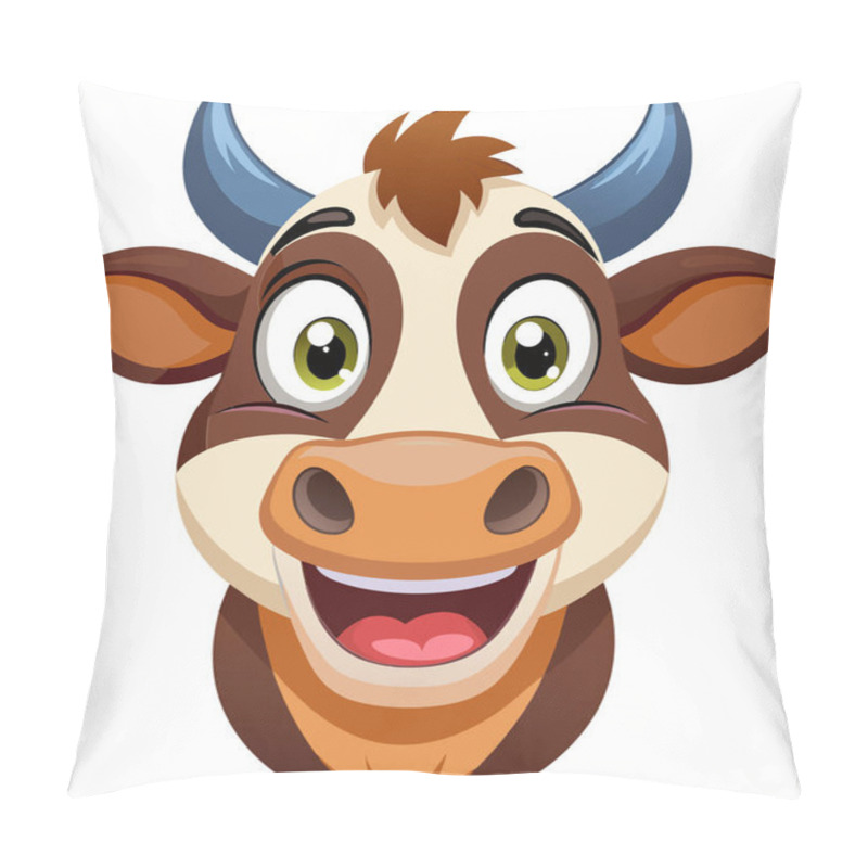 Personality  Cow Head Vector Kids Svg Printable Design Pillow Covers