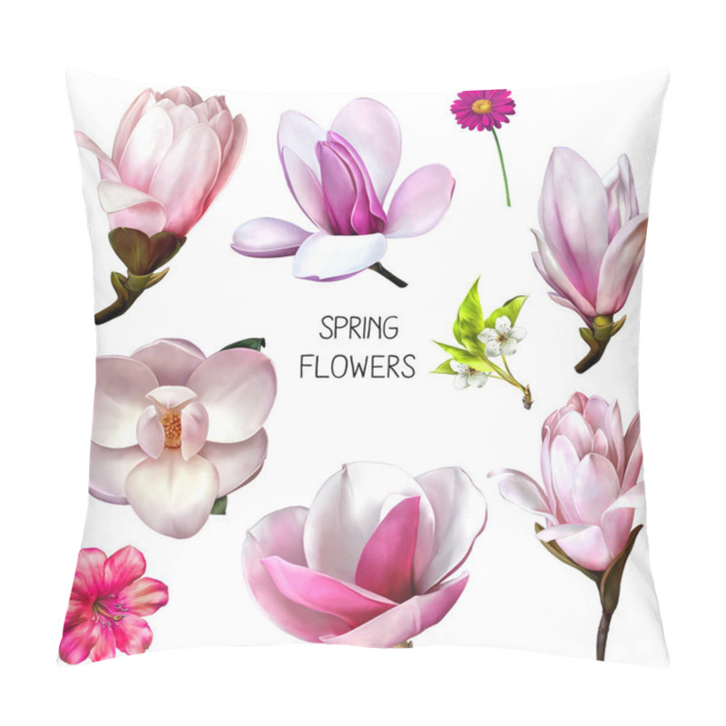 Personality  Beautiful Magnolia Flowers Pillow Covers