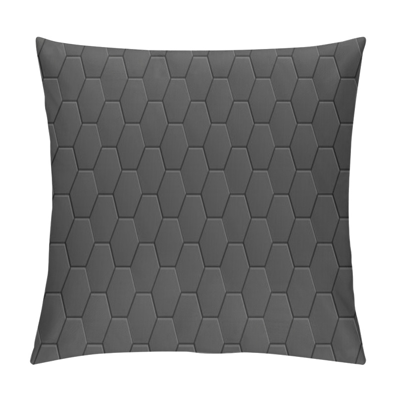 Personality  Black Minimal Abstract Background With Geometric Elements - Hexagons. Seamless Pattern For Design. - Vector Wallpaper Pillow Covers