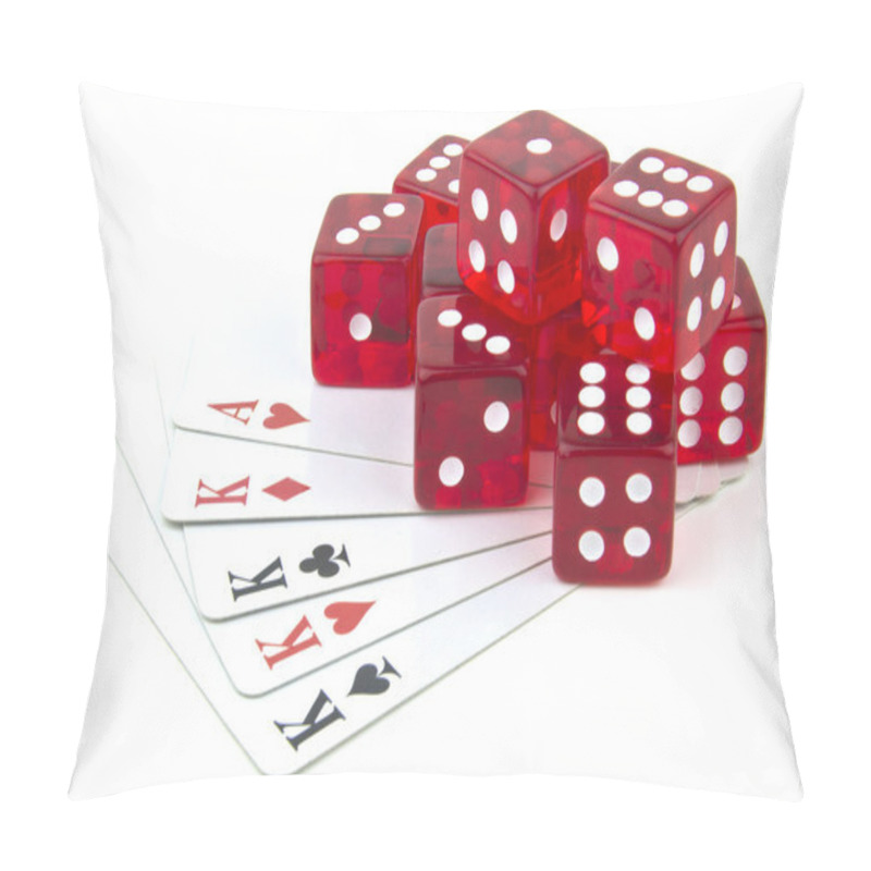 Personality  Four Kings, An Ace And Some Dice Pillow Covers