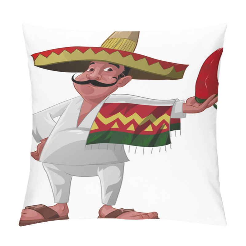 Personality  The Mexican And The Jalapeno Pillow Covers