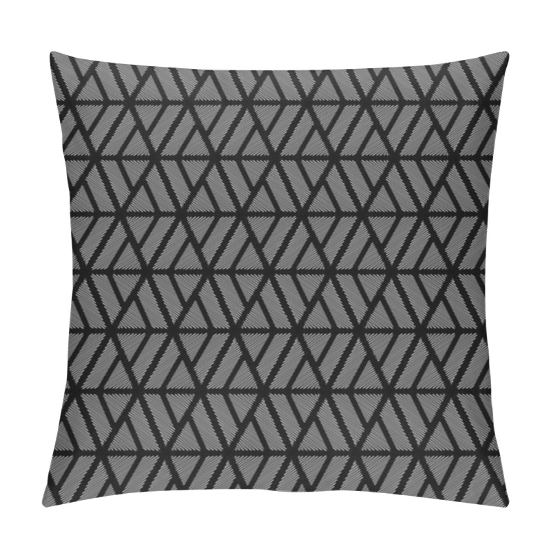 Personality  Design Seamless Monochrome Diamond Geometric Pattern Pillow Covers