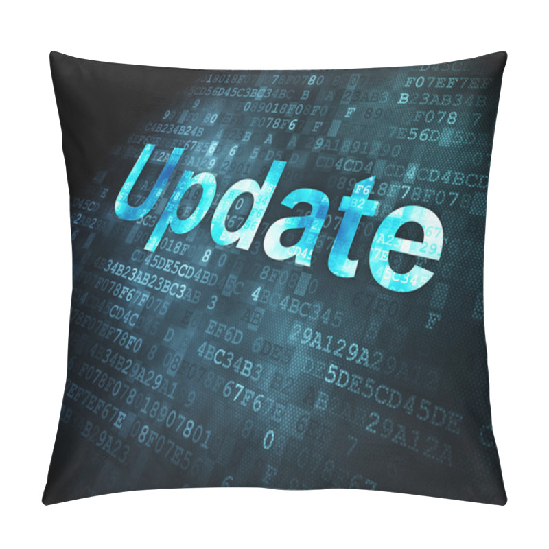 Personality  SEO Web Development Concept: Update On Digital Background Pillow Covers