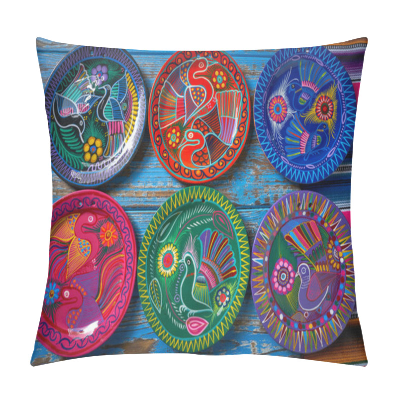 Personality  Mexican Pottery Traditional Crafts In Mexico Pillow Covers