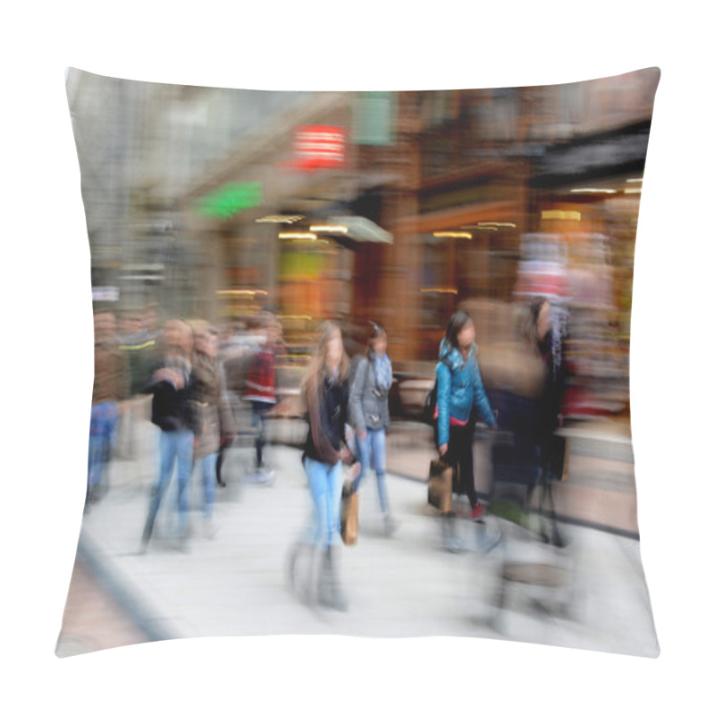 Personality  People Going Along The Street Pillow Covers