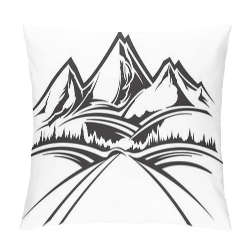 Personality  Mountain Landscape Pillow Covers