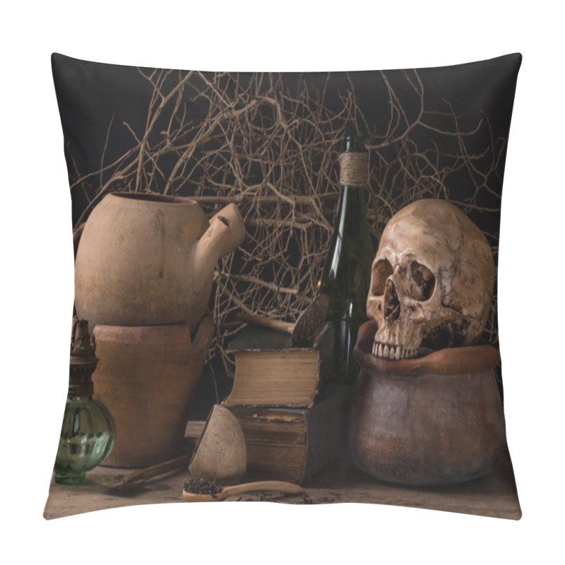 Personality  Still Life Black Magic Pillow Covers