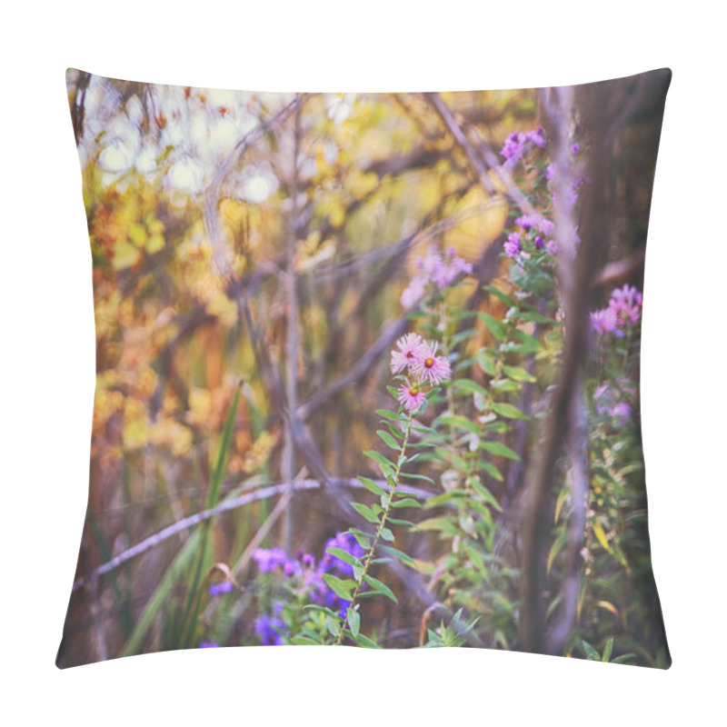 Personality   A Thicket Of Purple Wildflowers  Pillow Covers